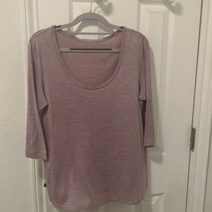 Silk lavender Eileen Fisher top